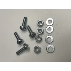 M3 X 10MM Pan head Screws nuts and washers x 6 