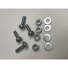 m6 x 30mm Pan Screw head nuts and washers x 4