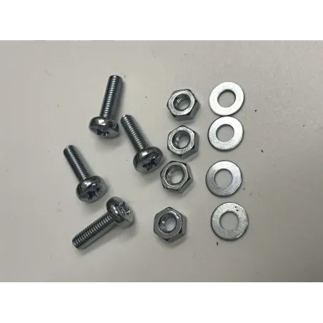 m6 x 30mm Pan Screw head nuts and washers x 4