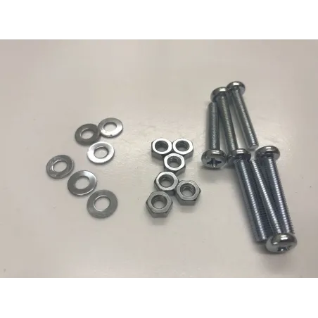 M5 X 25MM pan head screws nuts and washers x 6