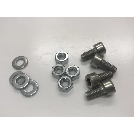 M8 x 12mm socket head screws nuts and wahsers x 4