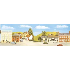 Peco Medium background Market Town Extensions 178mm x 559mm (7in x 22in)