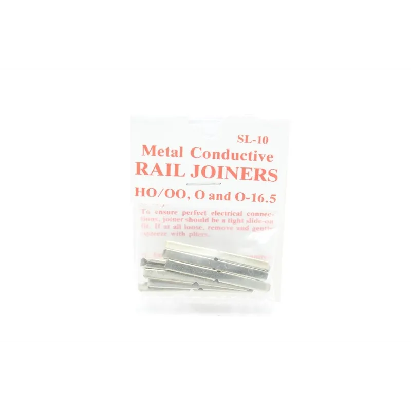 Peco SL-10 Metal rail joiners/fishplates (for code 100 rails inc Hornby, Peco & Peco Streamline).
