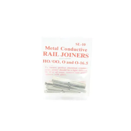 Peco SL-10 Metal rail joiners/fishplates (for code 100 rails inc Hornby, Peco & Peco Streamline).