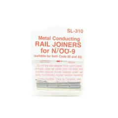 Peco Products SL-310 Rail Joiners/Fishplates for N & OO9 gauge (24 per pack)