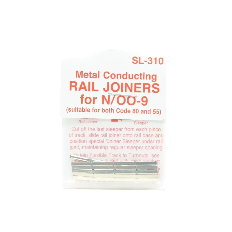 Peco Products SL-310 Rail Joiners/Fishplates for N & OO9 gauge (24 per pack) Peco Products SL-310 Rail Joiners/Fishplates for N & OO9 gauge (24 per pack)