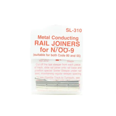 Peco Products SL-310 Rail Joiners/Fishplates for N & OO9 gauge (24 per pack)