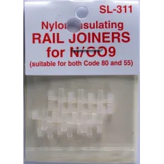 Peco Products SL-311 Insulated Rail Joiners/Fishplates for N & 009 gauge 12 pack
