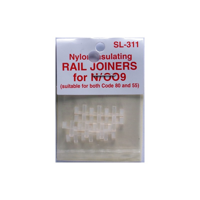 Peco Products SL-311 Insulated Rail Joiners/Fishplates for N & 009 gauge 12 pack