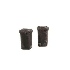 Wheelie Bins BLACK (2) - OO gauge accessories Harburn Hamlet SS374