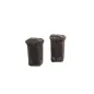 Wheelie Bins BLACK (2) - OO gauge accessories Harburn Hamlet SS374