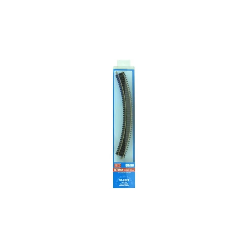 Peco No.1 Radius Double Curve, 371mm (14⅝in) radius OO/HO Gauge ST-2021