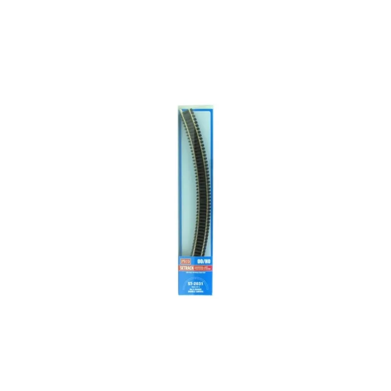 Peco No.3 Radius Double Curve, 505mm (19⅞in) radius OO/HO Gauge ST-2031