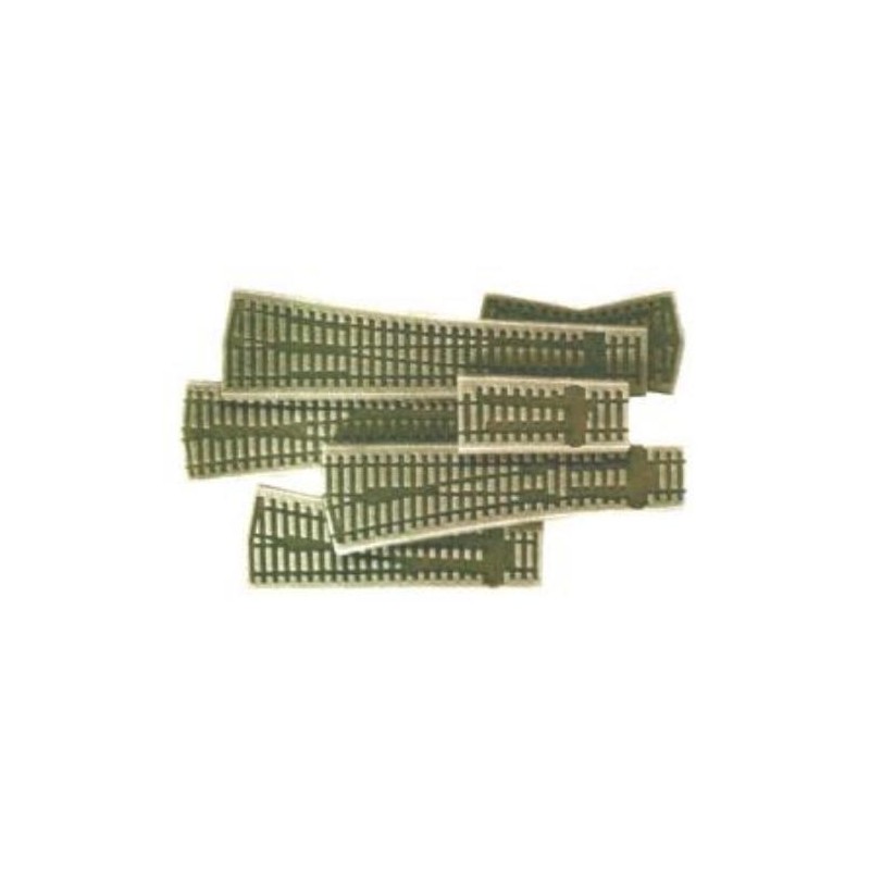 Peco Products ST-259-LN02 Pair of Setrack right hand curved point underlay (for