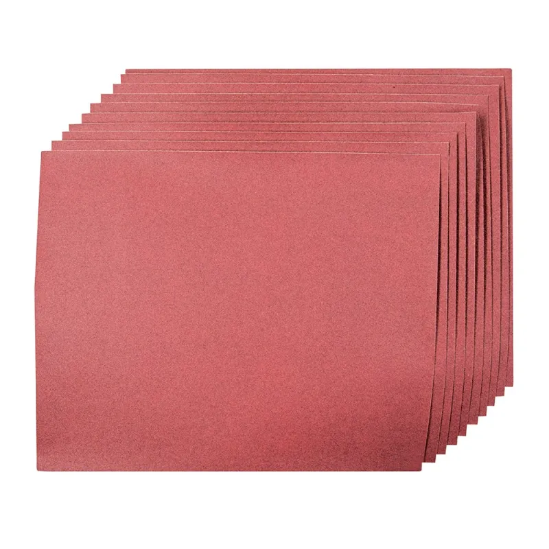 Silverline 180 grit Aluminium Oxide Hand Sheets 10pk 180 grit sand paper 372349