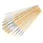Silverline Rounded Tip Artists Paint Brush Set 12pce 868848