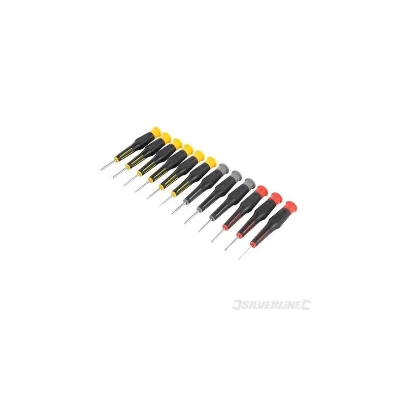 Silverline 12 PIECE PRECISION TORX PHILLIPS SCREWDRIVER SET (868601)