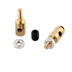 2.1 MM x 11mm Copper Linkage Stoppers RC Push Rod Keepers w Screws