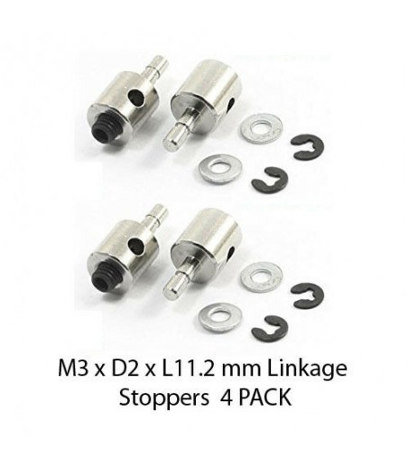 M3 x D2 x L11.2 mm Linkage Stoppers  4 PACK