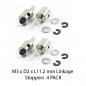M3 x D2 x L11.2 mm Linkage Stoppers  4 PACK
