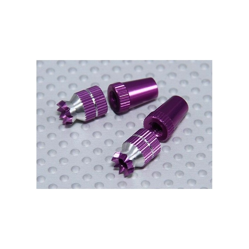 Alloy Anti-Slip TX Control Sticks Short (JR TX Purple)