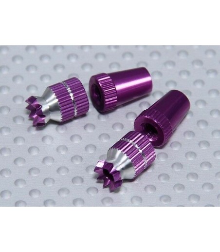 Alloy Anti-Slip TX Control Sticks Short (JR TX Purple)
