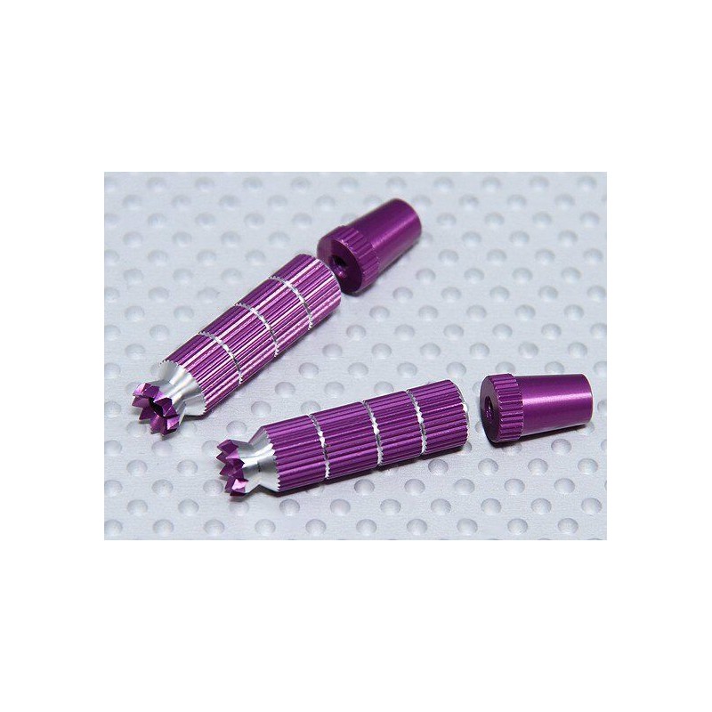 Alloy Anti-Slip TX Control Sticks Long (JR TX Purple)