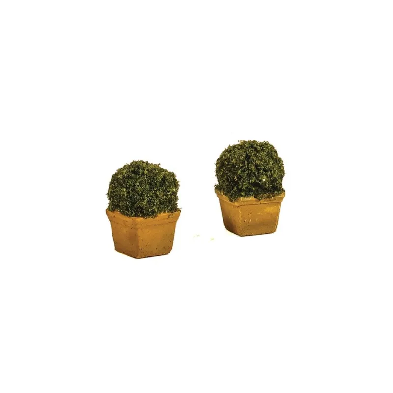 HARBURN HOBBIES Bushy Shrubs in Terracotta Planters (2) OO Gauge SS315