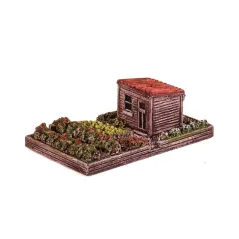HARBURN HOBBIES Allottment with Hut (corrigated roof) N Gauge HN616