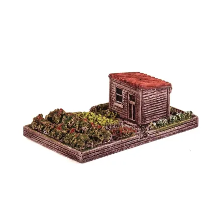 HARBURN HOBBIES Allottment with Hut (corrigated roof) N Gauge HN616