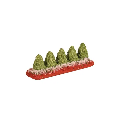 HARBURN HOBBIES Flower bed With 5 Miniture trees OO Gauge CG248