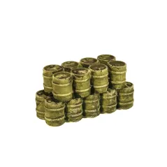 HARBURN HOBBIES Green Oil Drums OO Gauge FL151