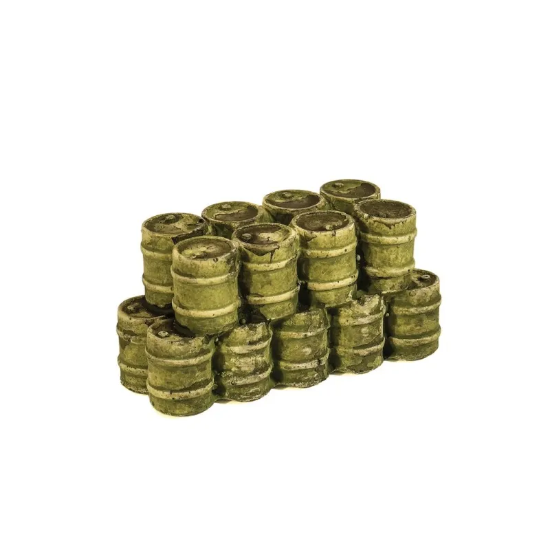 HARBURN HOBBIES Green Oil Drums OO Gauge FL151