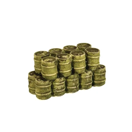 HARBURN HOBBIES Green Oil Drums OO Gauge FL151
