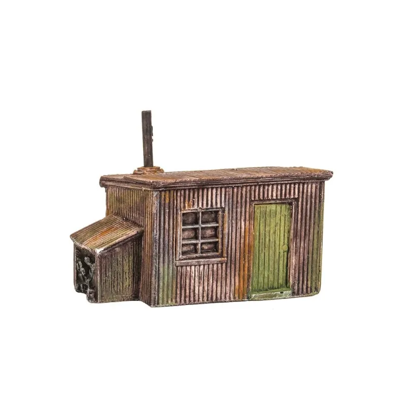 HARBURN HOBBIES Corrugated Hut with Log Store OO Gauge FL196