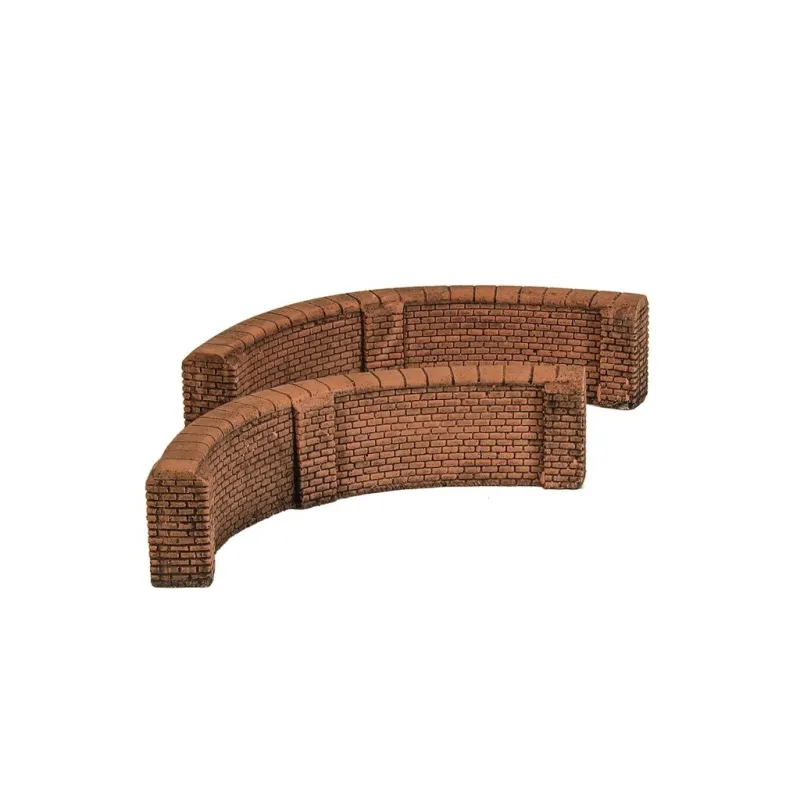 HARBURN HOBBIES High Brick Wall - 90 Curves (2) OO Gauge SS302