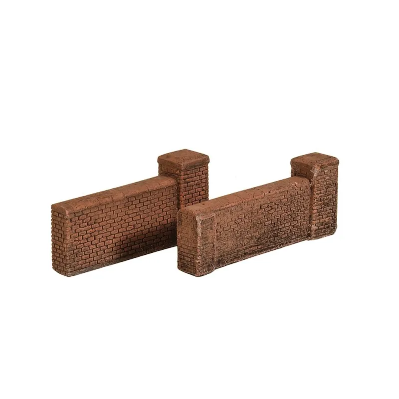HARBURN HOBBIES High Brick Wall with Gatepost (2) OO Gauge SS303