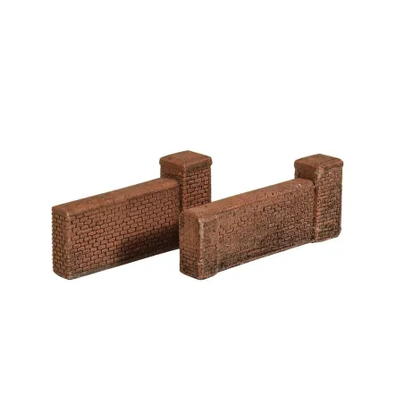 HARBURN HOBBIES High Brick Wall with Gatepost (2) OO Gauge SS303