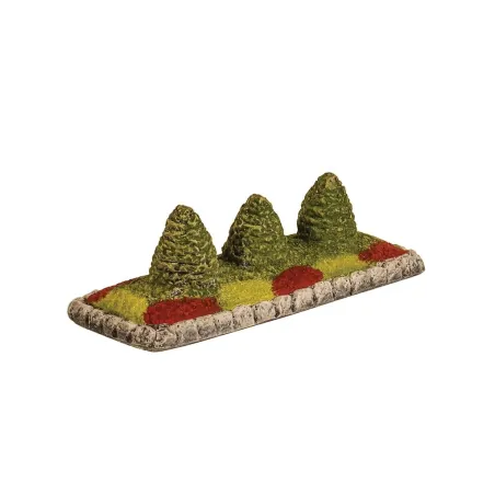 HARBURN HOBBIES Flower Bed with 3 Trees OO Gauge SS320
