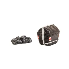 HARBURN HOBBIES Communal Refuse Bin & Grouped Poly Sacks OO Gauge SS379