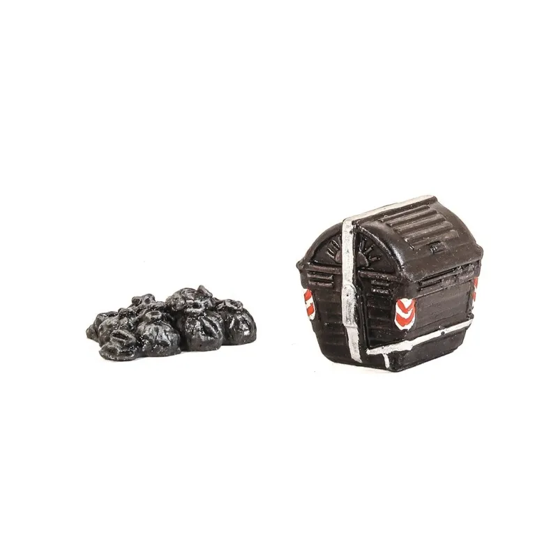HARBURN HOBBIES Communal Refuse Bin & Grouped Poly Sacks OO Gauge SS379