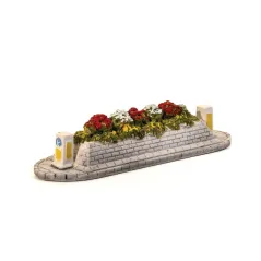 HARBURN HOBBIES Long Taffic Island with Flowering Shrubs OO Gauge SS383