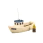 HARBURN HOBBIES Lobster Boat (Blue Roof) with fisherman - L-100mm/W-36mm OO Gauge QS401