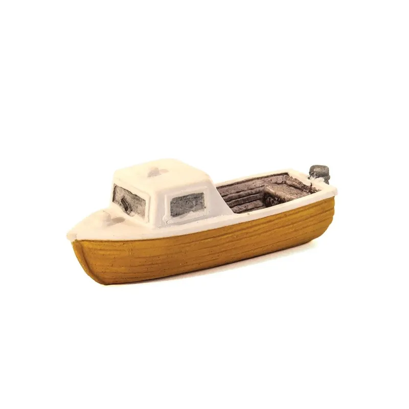 HARBURN HOBBIES Motorboat Yellow OO Gauge QS404