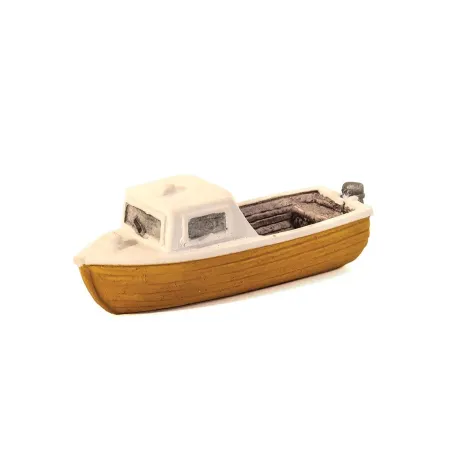 HARBURN HOBBIES Motorboat Yellow OO Gauge QS404