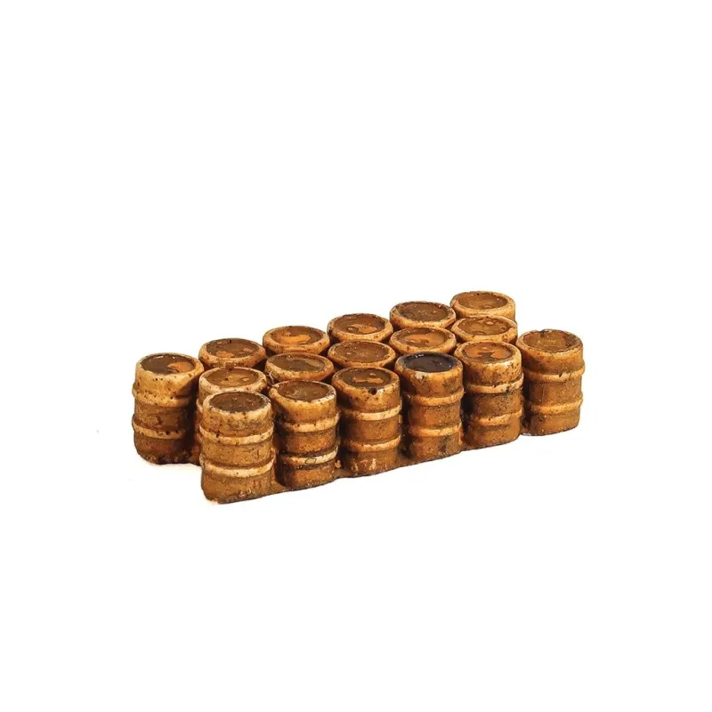 HARBURN HOBBIES Oil/Chemical Drums Grouped Brown N Gauge HN647