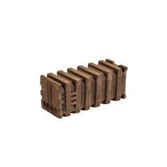 HARBURN HOBBIES Ribbed bulk Waste Container, Weathered Brown OO Gauge FL136