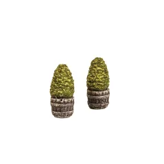 HARBURN HOBBIES Two Small Trees in Half Barrels OO Gauge SS310