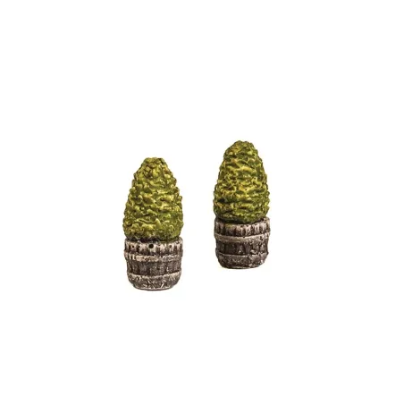 HARBURN HOBBIES Two Small Trees in Half Barrels OO Gauge SS310