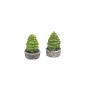 HARBURN HOBBIES Two Green Trees in Concrete Planters OO Gauge SS312